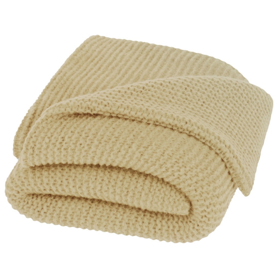 Вязанное одеяло Suzy 150 x 120 см из полиэстера, бежевый