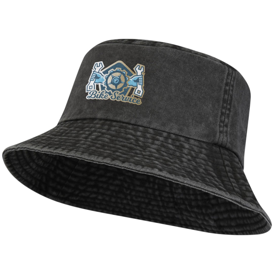 Панама "Mitica" стираная - Сплошной черный