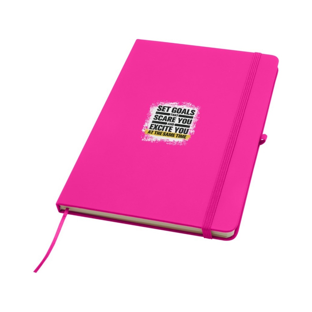 Блокнот Spectrum Plus формата A5 в твердой обложке - Розовый