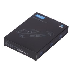 USB-хаб «Link» с коннектором 2-в-1 USB-C и USB-A, 2.0/3.0, серый