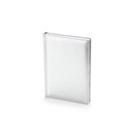 Ежедневник недатированный А5 "Sidney Nebraska", серебристый (серебряный обрез)