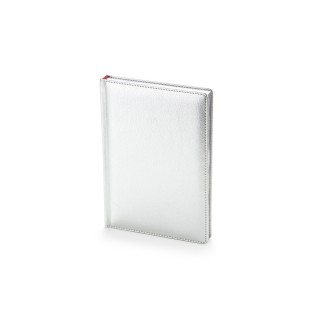 Ежедневник недатированный А5 "Sidney Nebraska", серебристый (серебряный обрез)