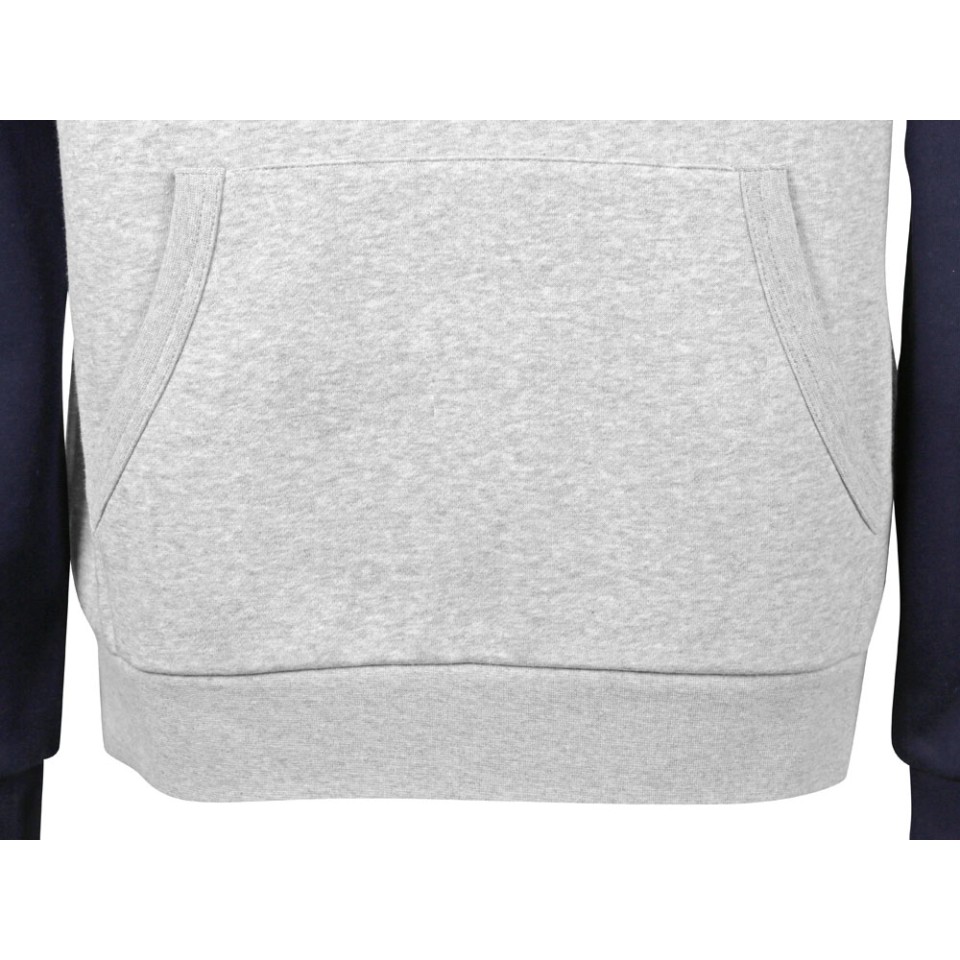 Толстовка с капюшоном «Dublin» мужская, темно-синий/серый меланж