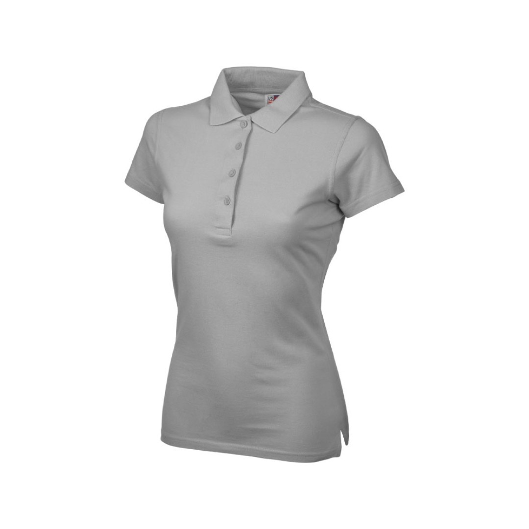 Рубашка поло "First" женская, серый