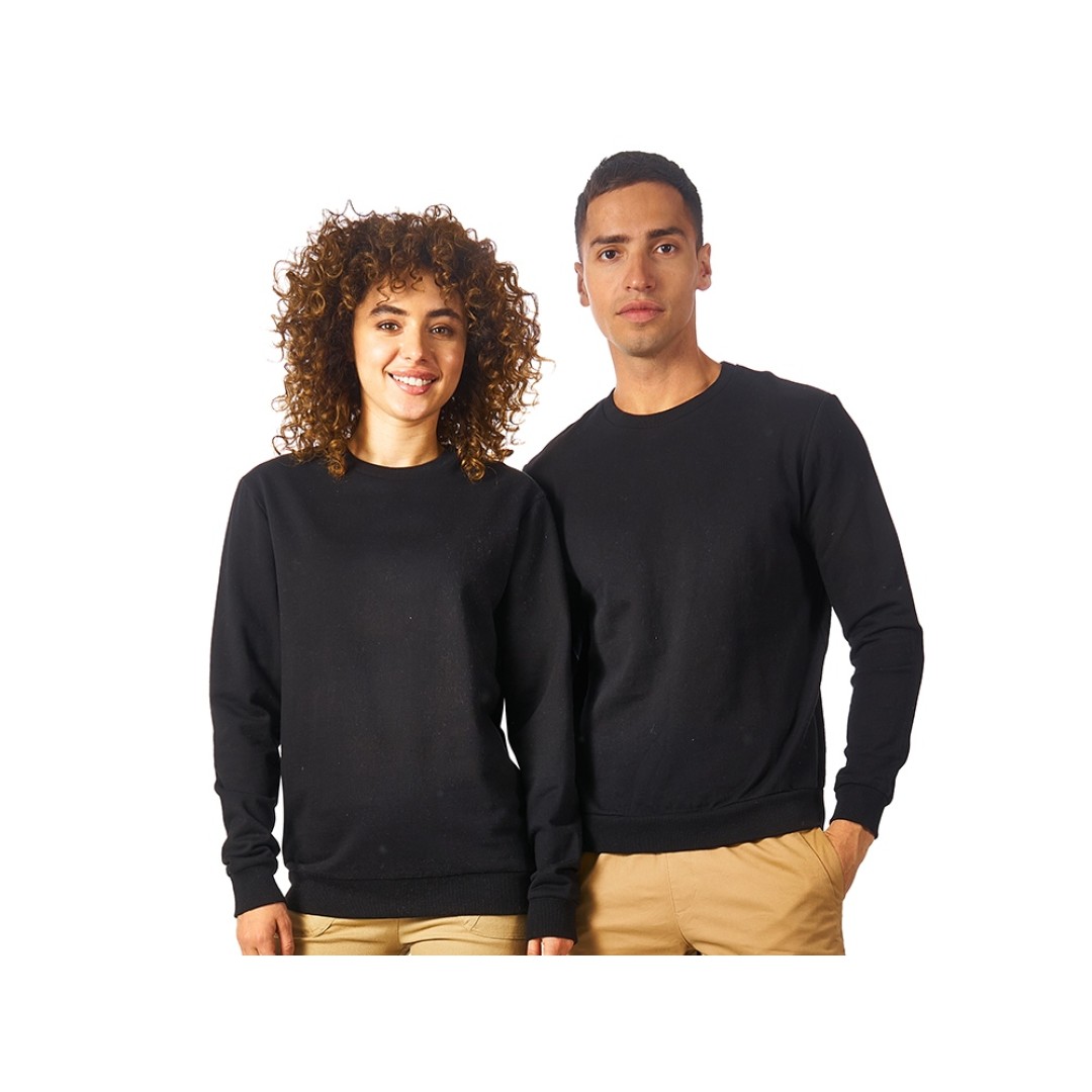 Свитшот "Motion" унисекс с начесом, черный