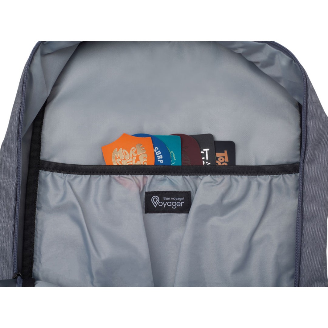 Рюкзак Glaze для ноутбука 15'', серый с патчем