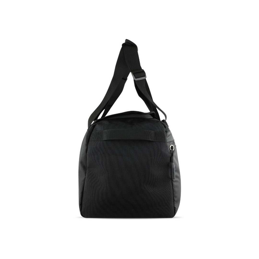 Сумка спортивная BUGATTI Blanc Delight, чёрная, нейлон RPET600D/тарпаулин/полиэстер, 47х23х28 см