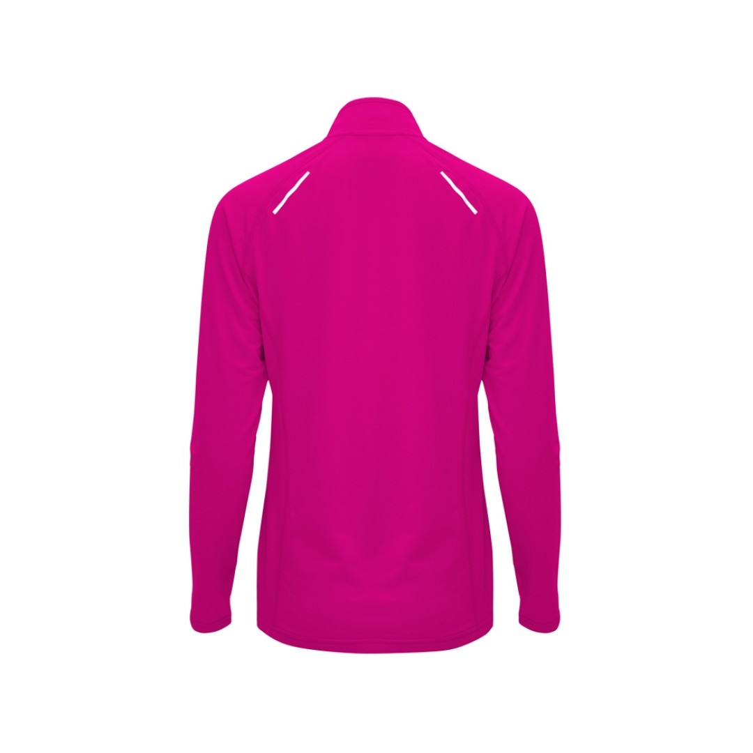 Толстовка с воротом на молнии женская "Melbourne", яркая фуксия