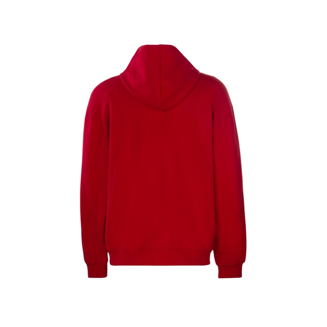 Толстовка оверсайз с капюшоном на молнии «Monaco», красный