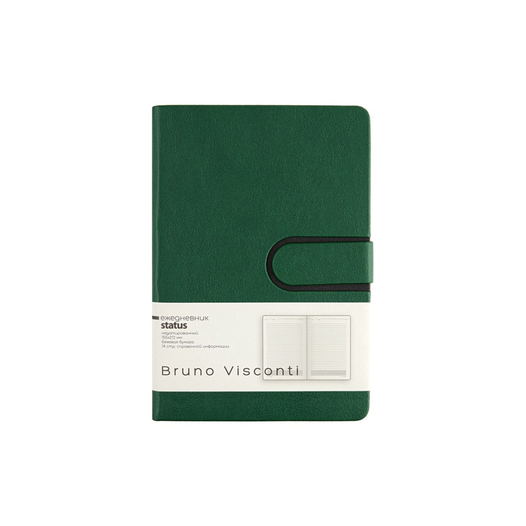 Ежедневник недатированный А5 "Status", зеленый
