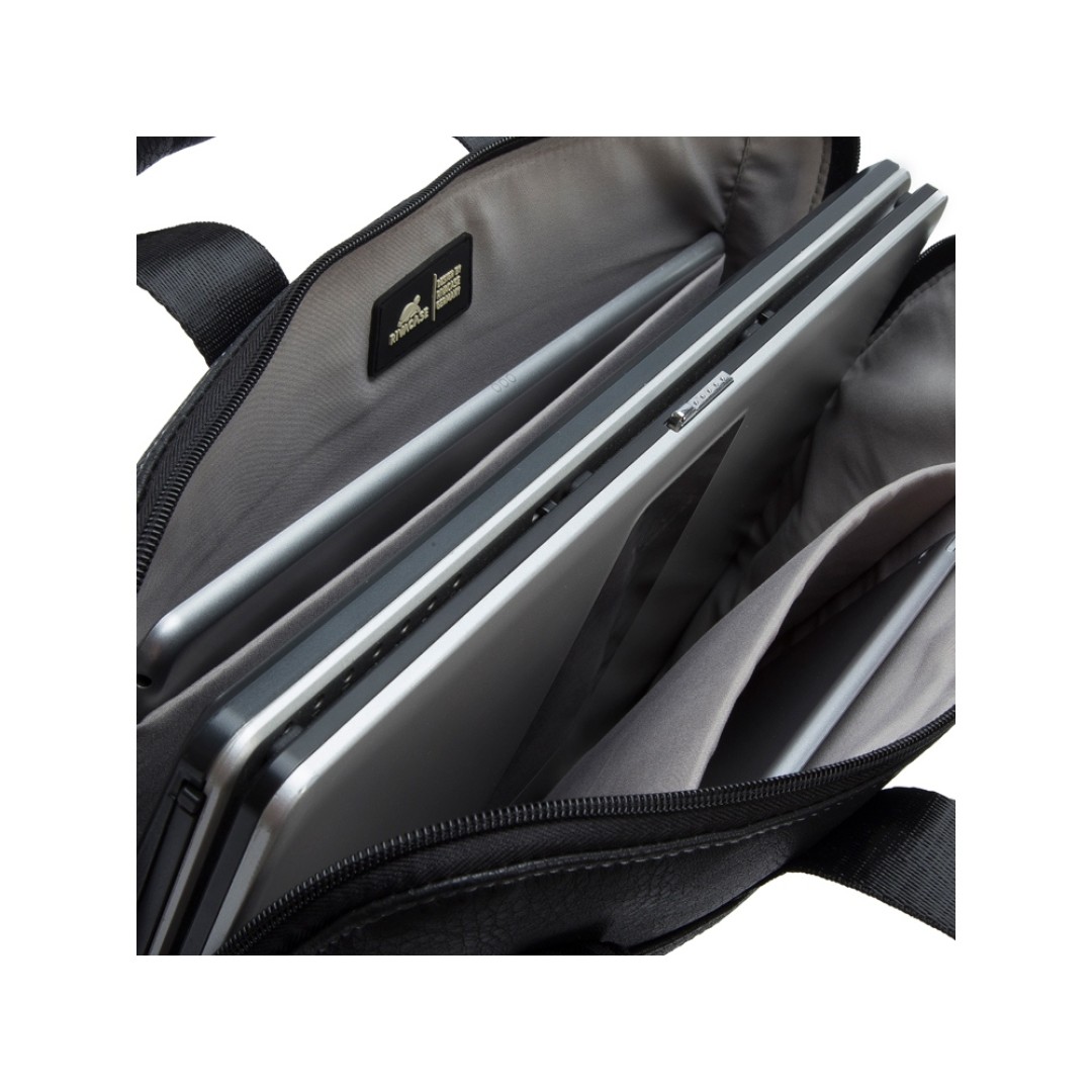 Сумка для ноутбука 15.6" из кожзама 8930, черный