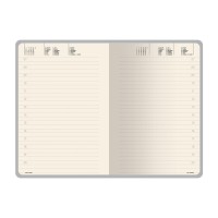 Ежедневник недатированный А5 "Vincent", красный