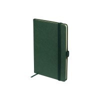 Блокнот А5  "City" на резинке, зеленый