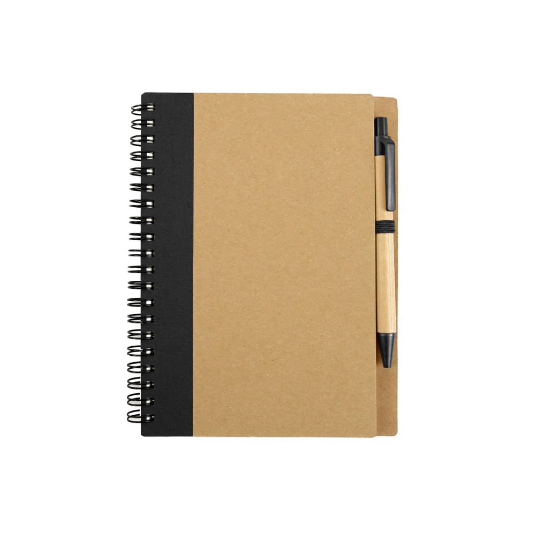 Блокнот "Priestly" с ручкой, черный