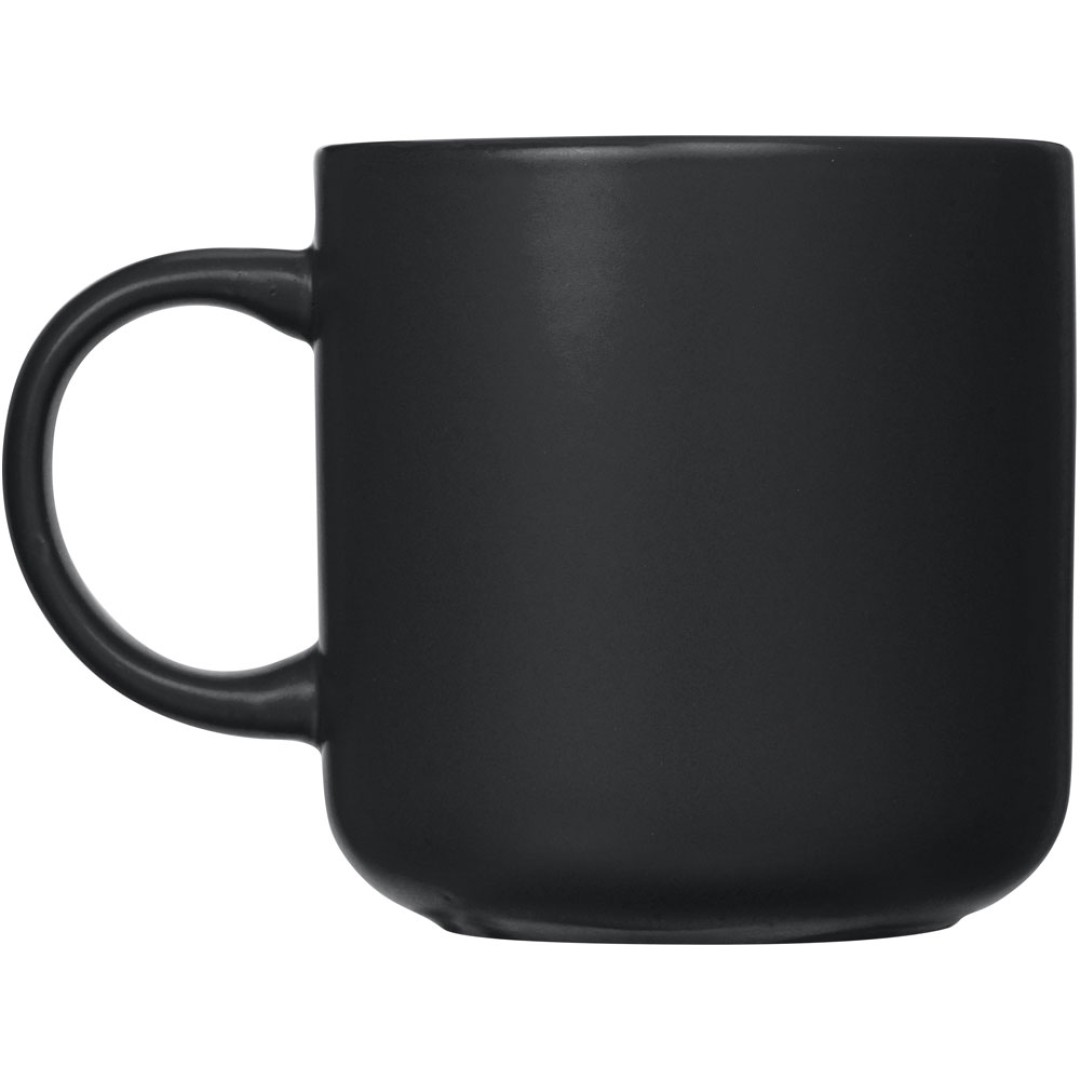 Кружка матовая Rita, 410мл, черный