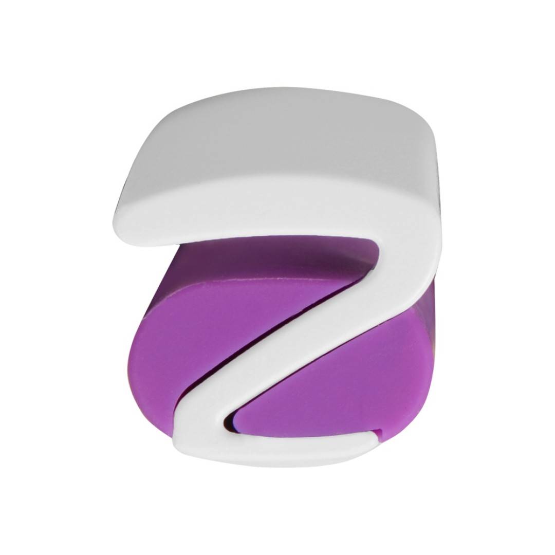 Ручка пластиковая soft-touch шариковая «Zorro», фиолетовый/белый