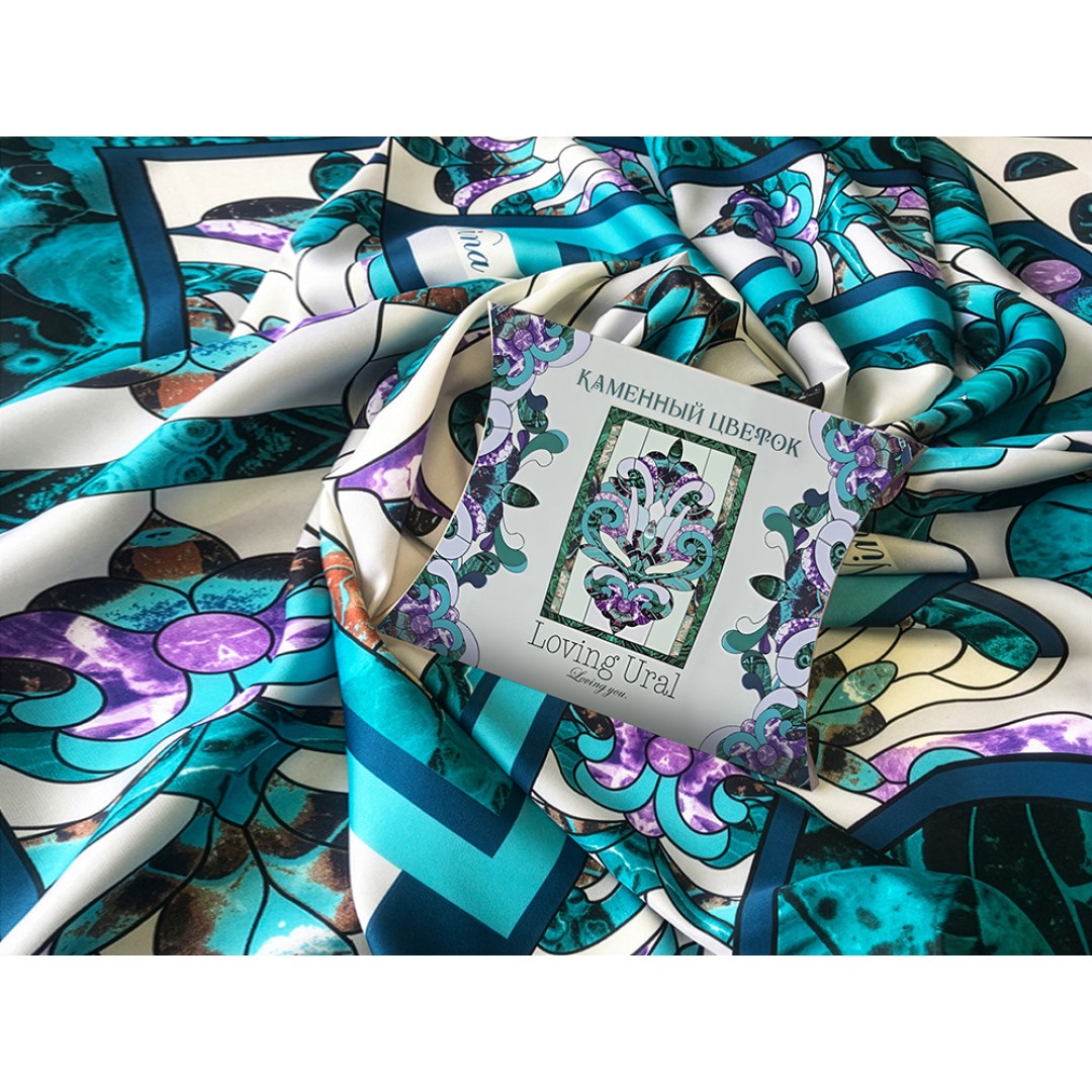 Платок "Каменный Цветок"