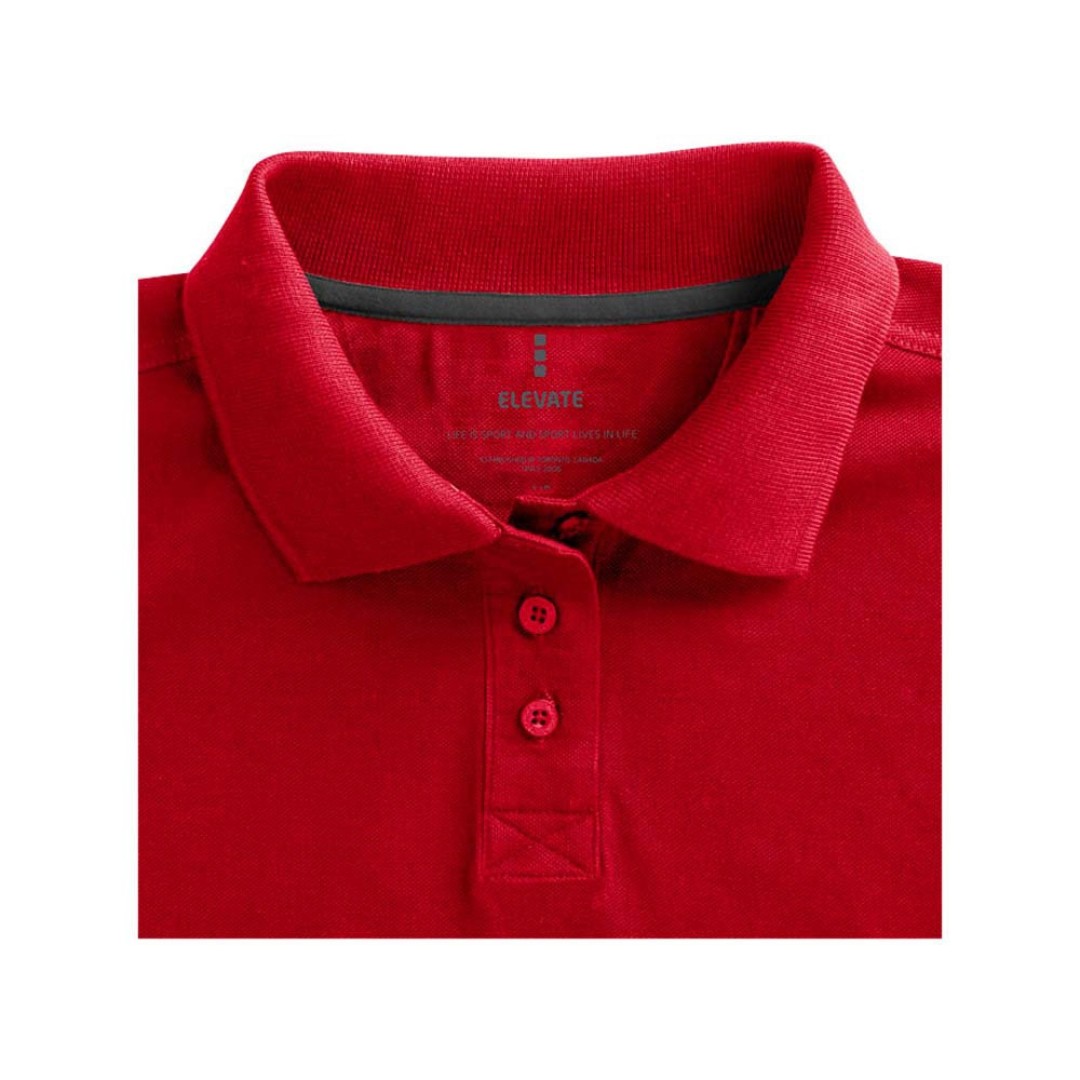 Calgary женская футболка-поло с коротким рукавом, красный