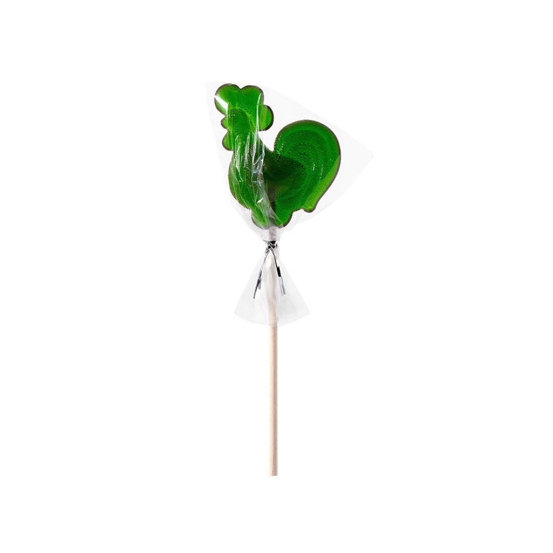 Леденец "Петушок", зеленый со вкусом яблока, 21 гр.