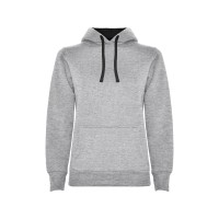 Толстовка с капюшоном "Urban" женская, серый/черный