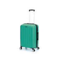 Чемодан TORBER В Отпуск, ярко-бирюзовый, полипропилен, 65,5 х 43,5 х 26 см, 62 л