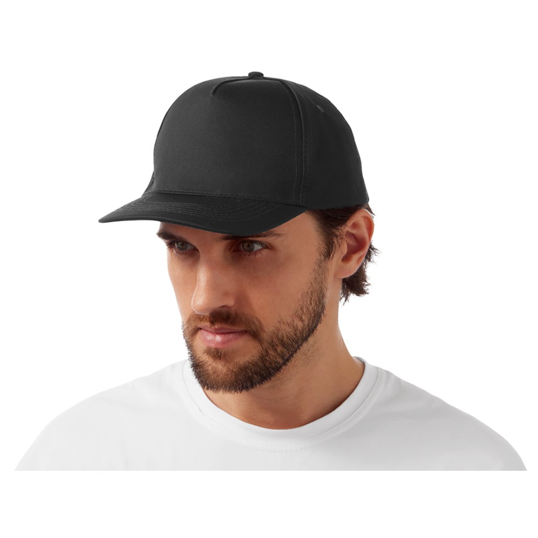 Бейсболка "Mix" 5-ти панельная 180 гр, черный