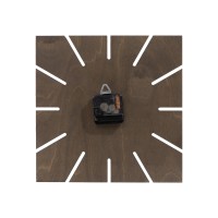 Часы деревянные "Olafur" квадратные, 28 см, шоколадный