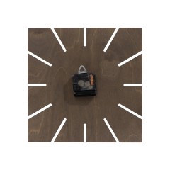 Часы деревянные "Olafur" квадратные, 28 см, шоколадный