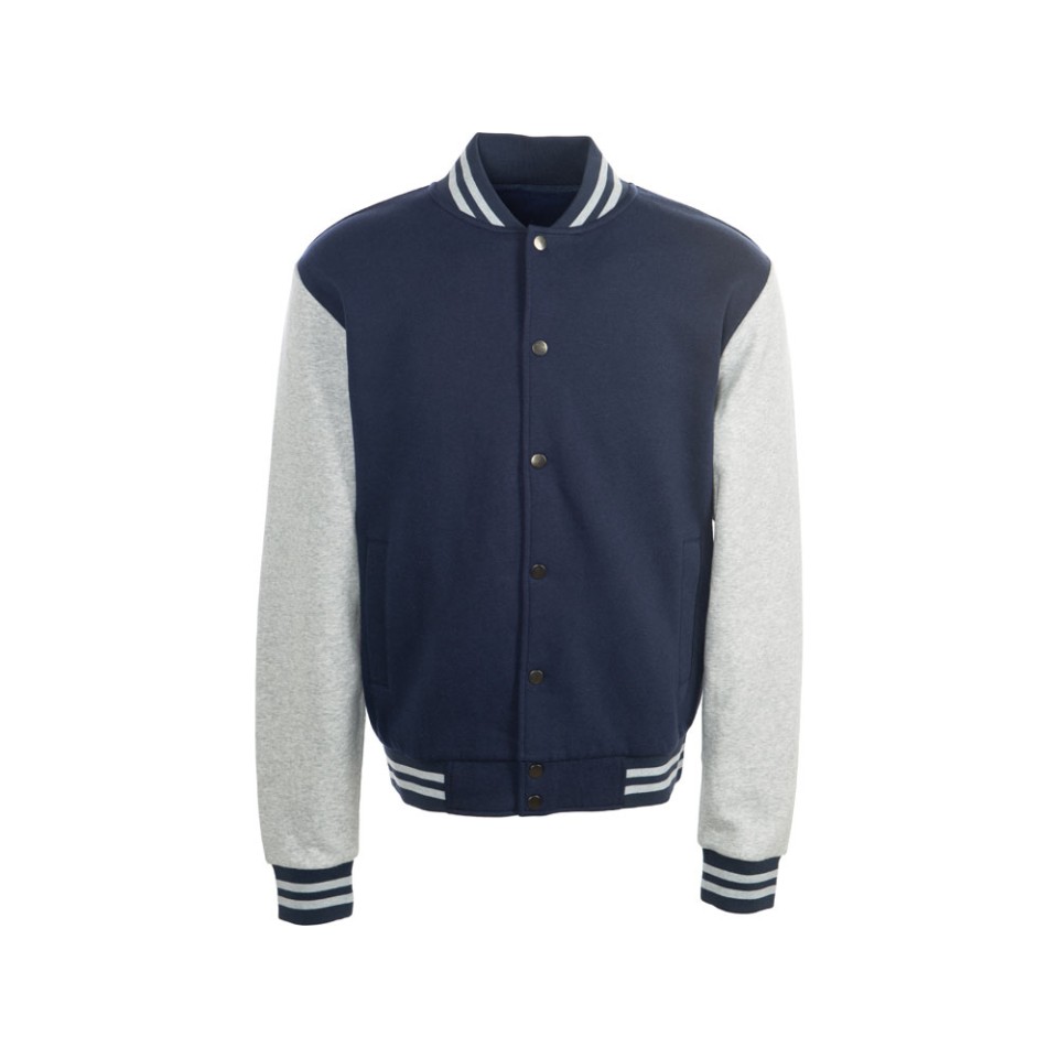 Бомбер «Oxford», темно-синий/серый меланж, унисекс
