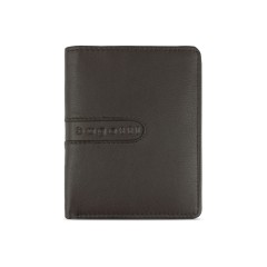 Портмоне BUGATTI Bomba, с защитой данных RFID, коричневое, кожа/полиэстер, 10х2х12,5 см