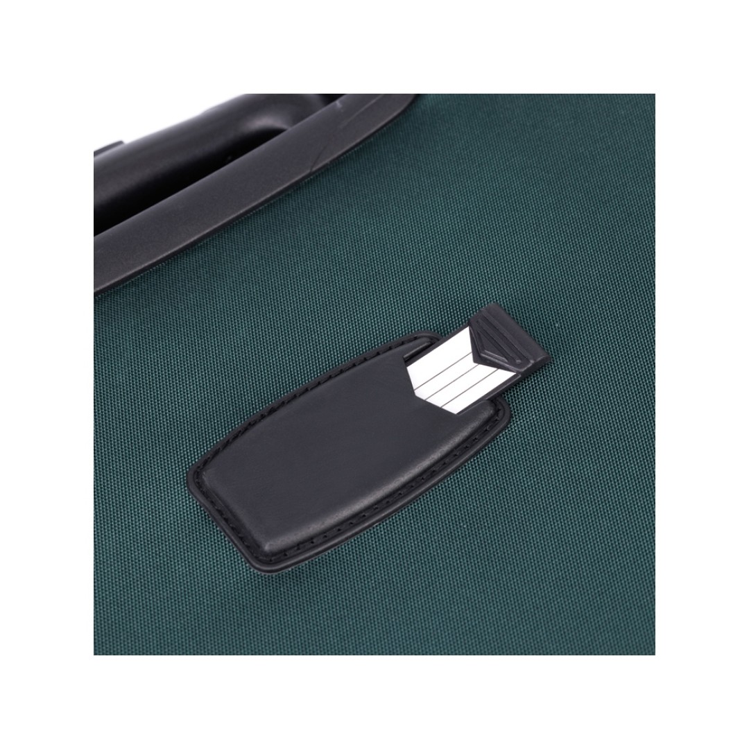 Чемодан TORBER Seyd, тёмно-зелёный, нейлон 600D, 48 х 22 х 78 см, 85 л
