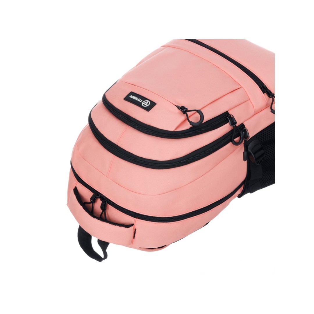 Рюкзак TORBER CLASS X, персиковый, 46 х 32 х 13 см + Мешок для сменной обуви в подарок!