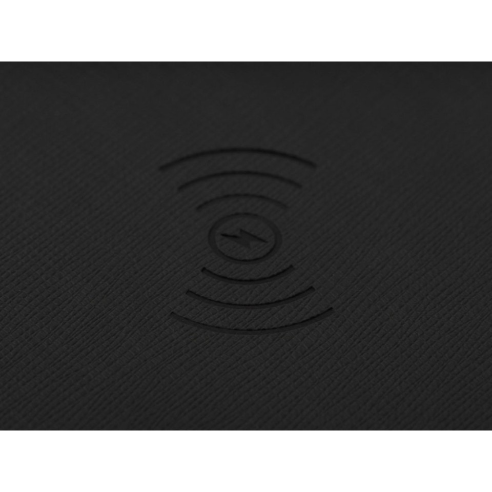 Многофункциональный коврик для мыши «Multi Pad» с беспроводной зарядкой и LCD экраном, 10 Вт, черный