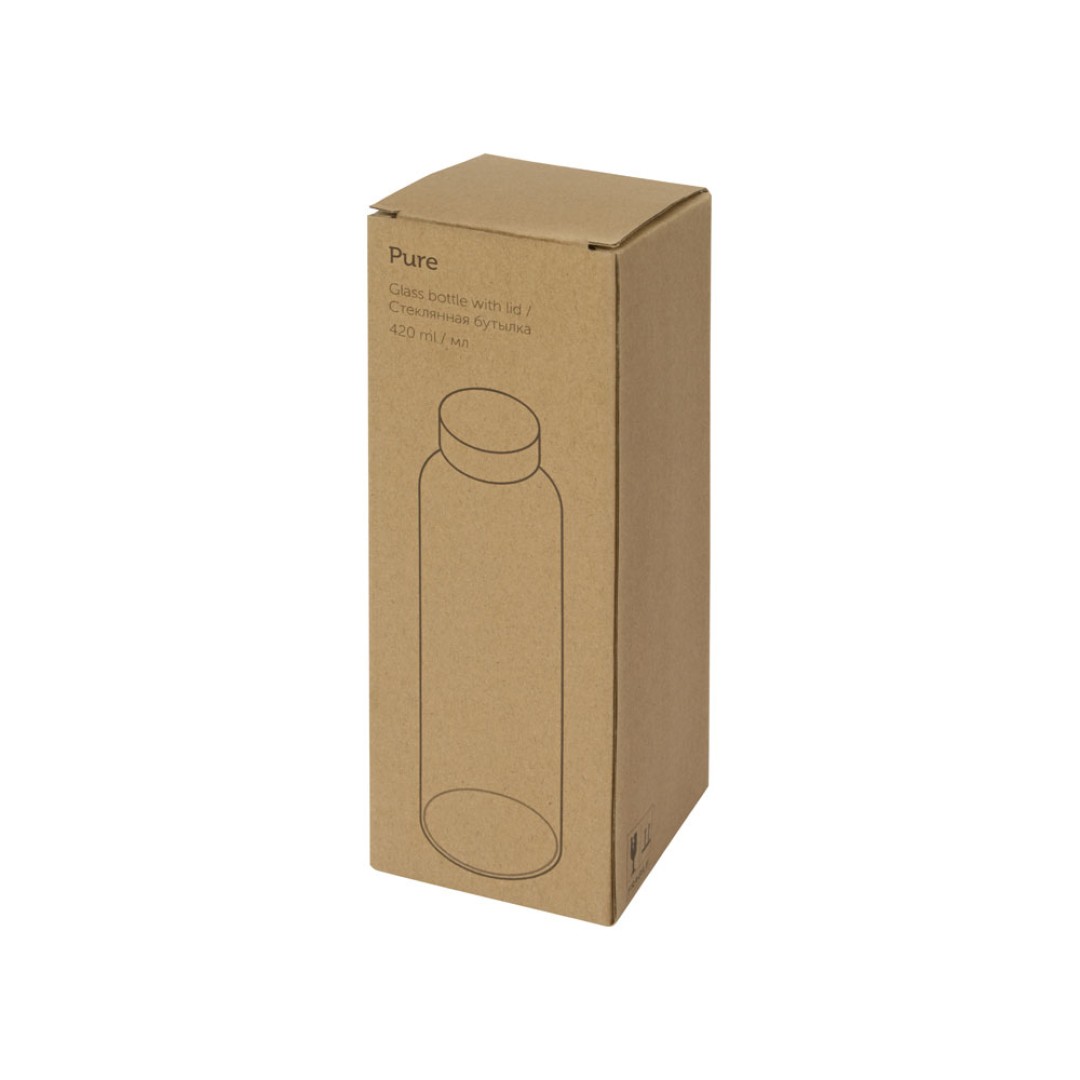 Бутылка для воды "Pure" c чехлом, 420 мл, фиолетовый