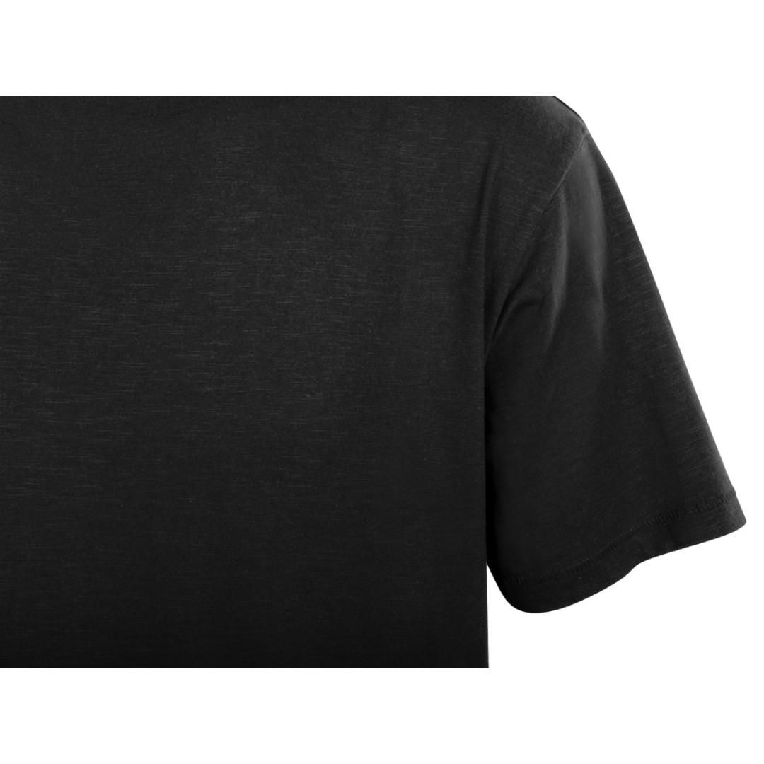 Футболка из джерси с протяжками «Portofino» унисекс, черный