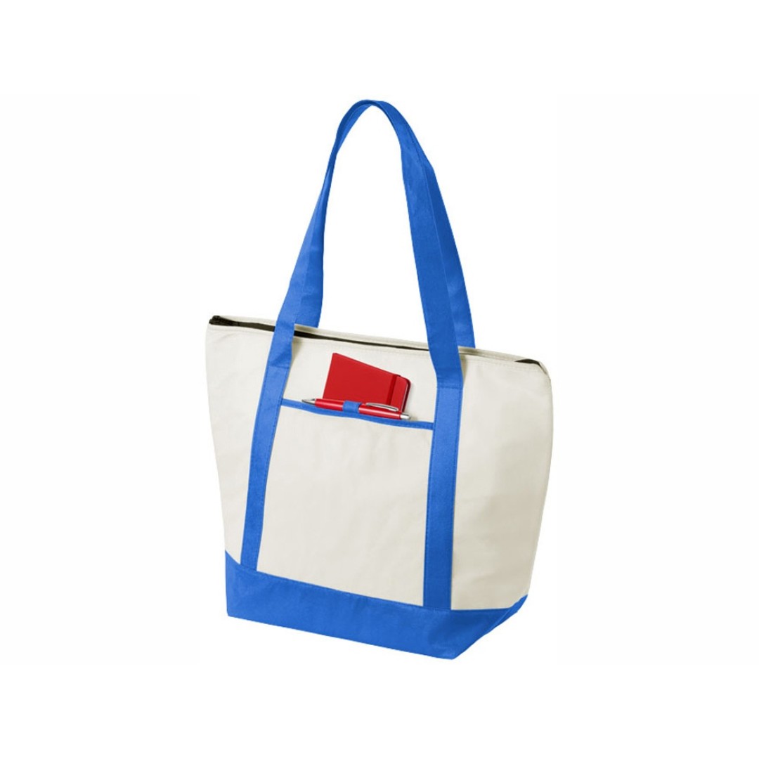 Сумка-холодильник "Lighthouse", натуральный/синий