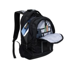 Рюкзак TORBER XPLOR с отделением для ноутбука 15", чёрный, полиэстер 600D, 35x20x47 см, 33л