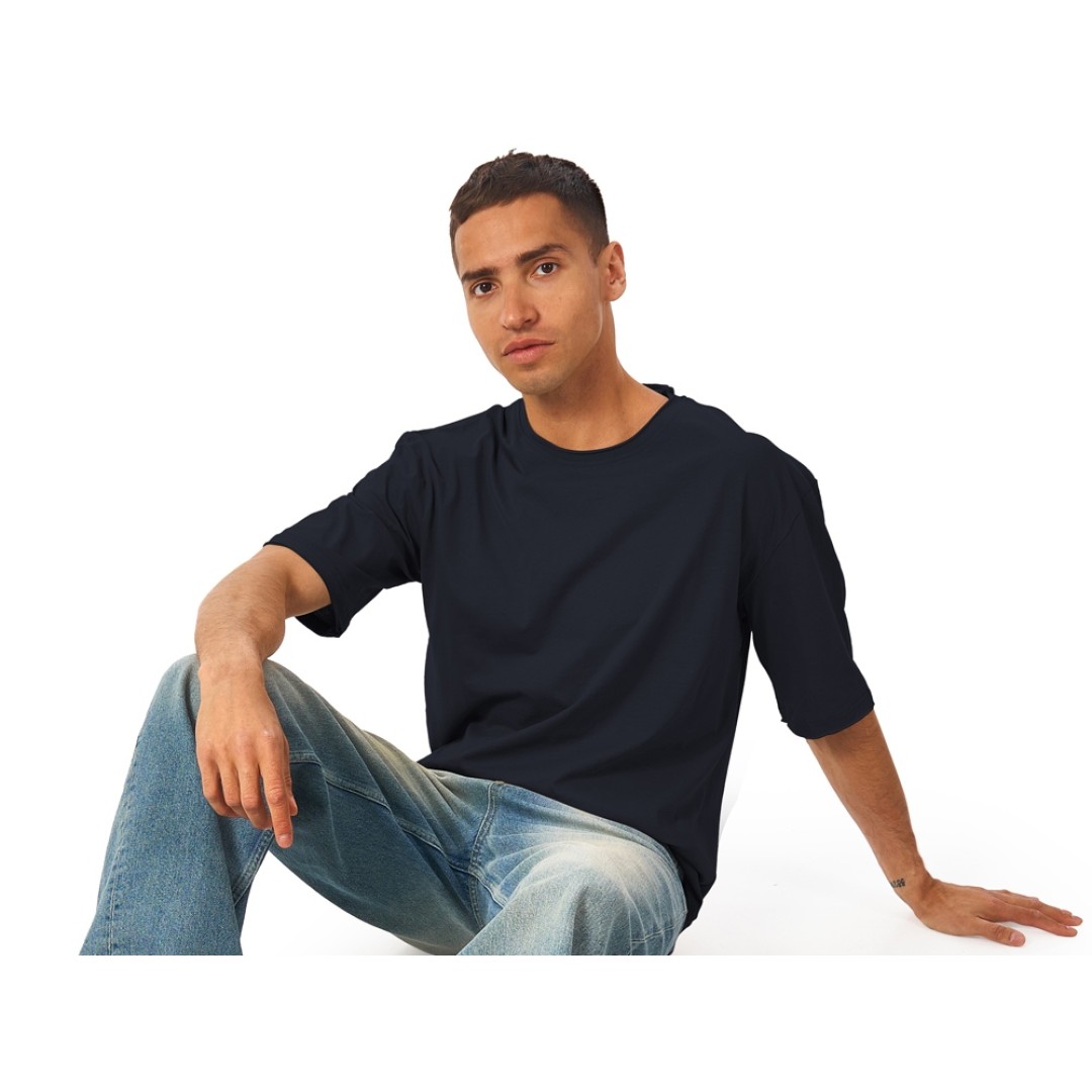 Футболка оверсайз «Liyon» унисекс, темно-синий