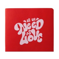 ЕЖЕДНЕВНИК недатированный А5- "MEGAPOLIS FLEX QUATTRO" (КРАСНЫЙ) с УФ-печатью