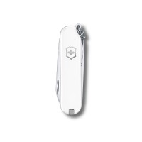 Нож-брелок VICTORINOX Classic SD Colors "Falling Snow", 58 мм, 7 функций, белый