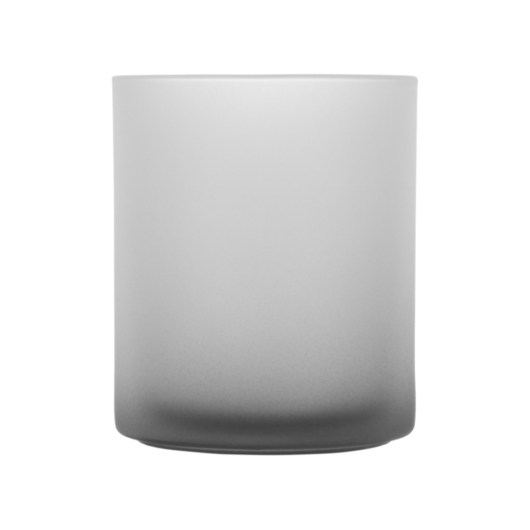 Стеклянная матовая кружка с градиентом для сублимации, черный "Ombre Sub"