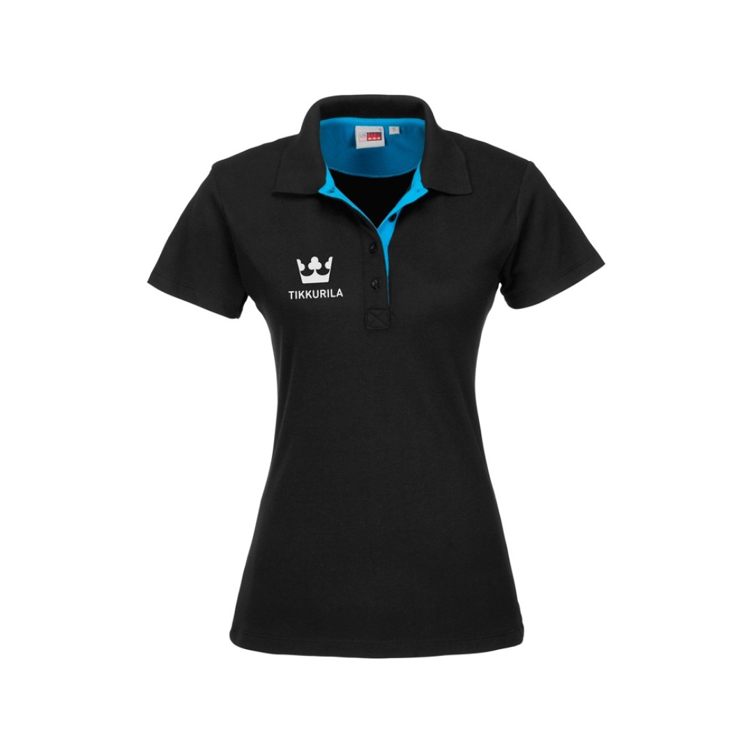 Рубашка поло "Solo" женская, аква