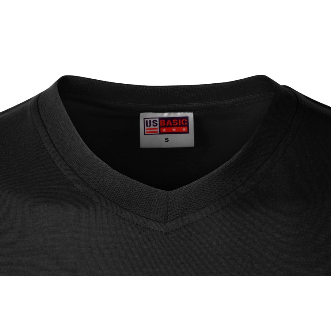 Футболка "Heavy Super Club" мужская с V-образным вырезом, черный