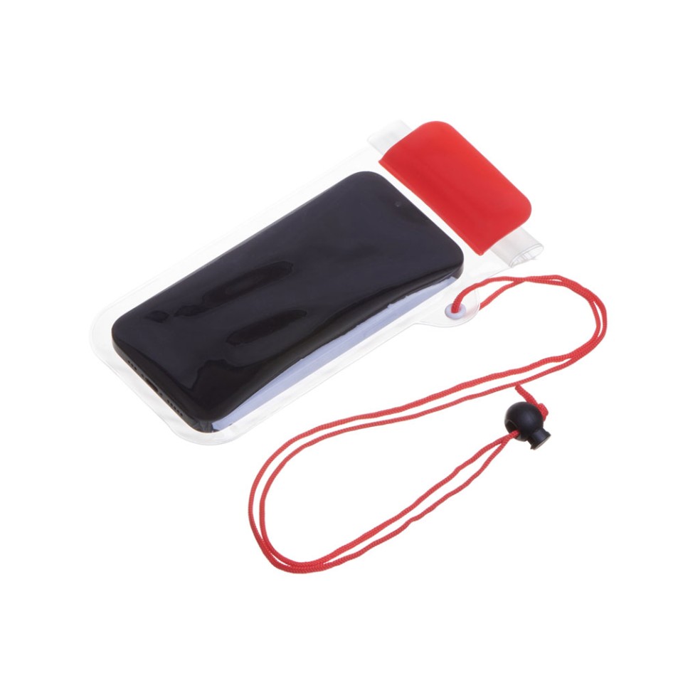 Влагостойкий чехол "Repel", красный прозрачный