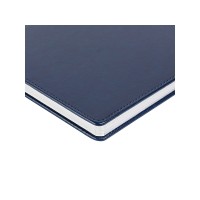 Ежедневник недатированный А4 "Sidney Nebraska", синий (серебряный обрез)