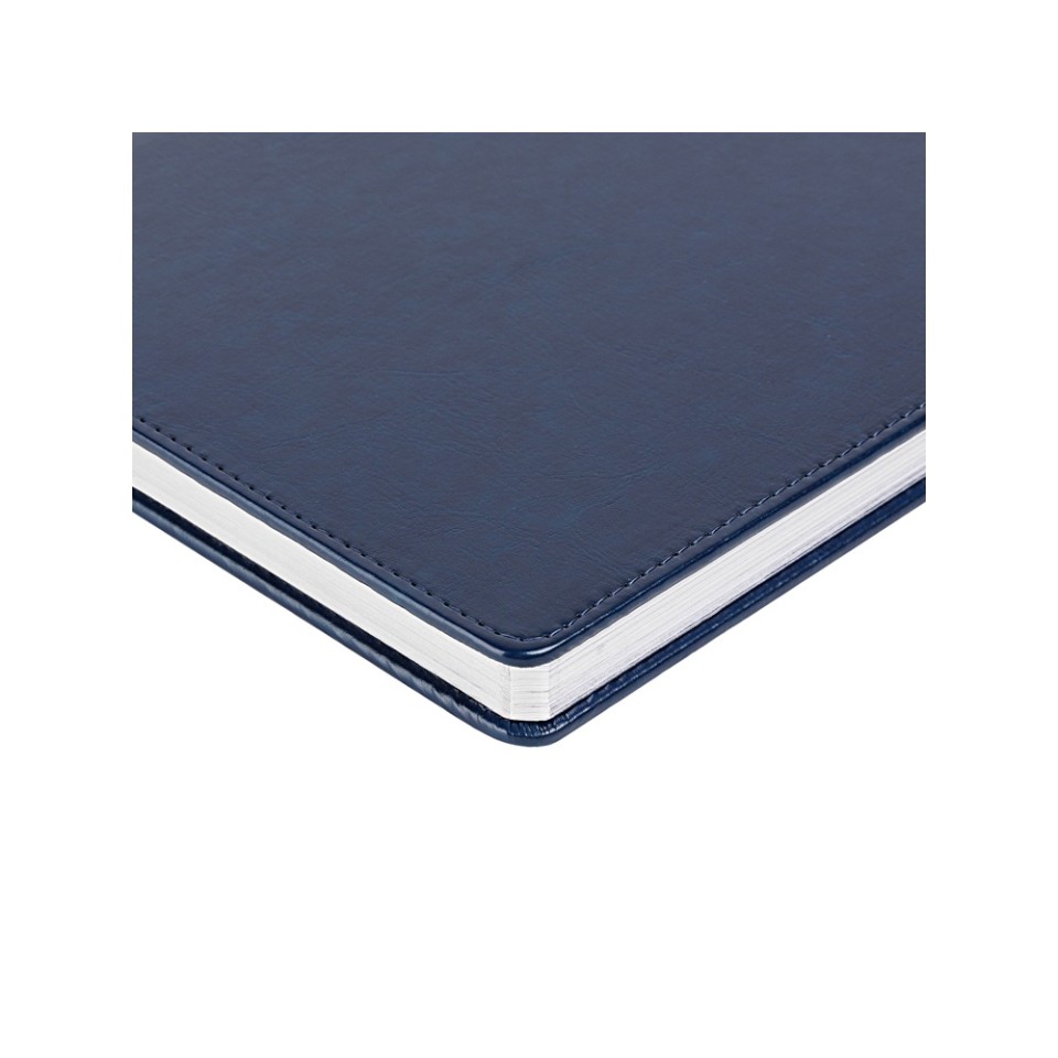 Ежедневник недатированный А4 "Sidney Nebraska", синий (серебряный обрез)