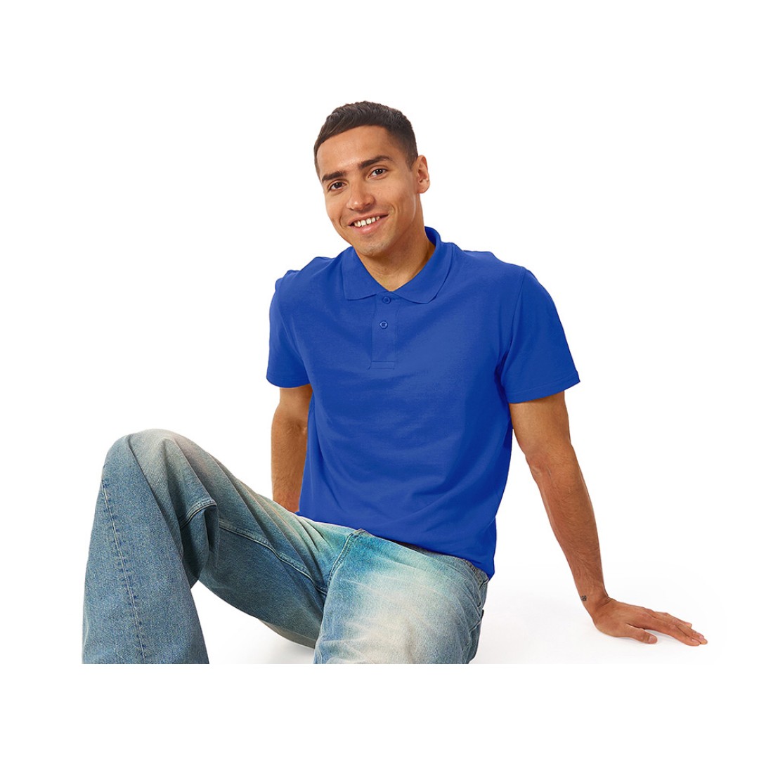 Рубашка поло "First 2.0" мужская, кл. синий