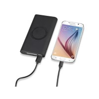 Портативный набор с беспроводным зарядным устройством (power bank) "Force", 8000 mAh