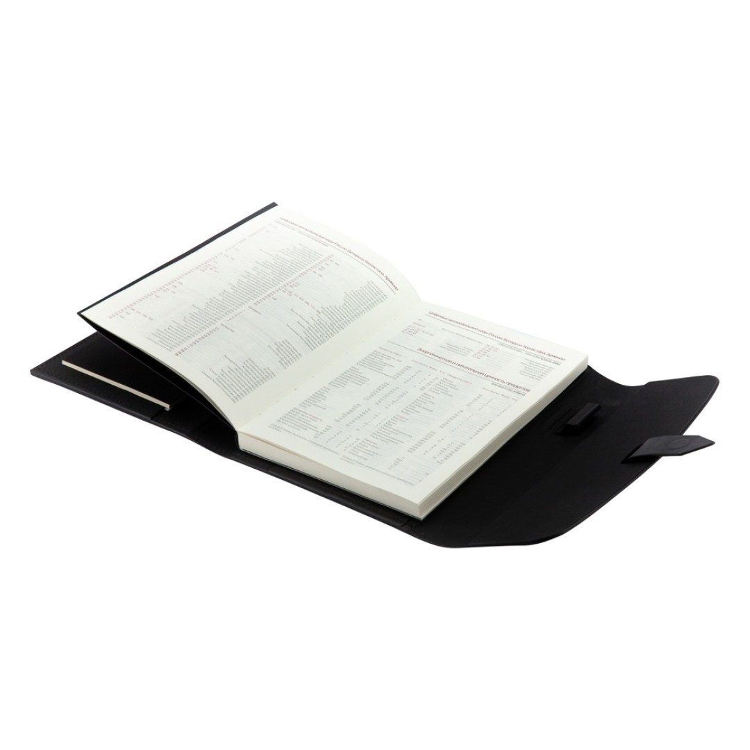 Ежедневник недатированный А5 "Senate" с магнитным клапаном, черный