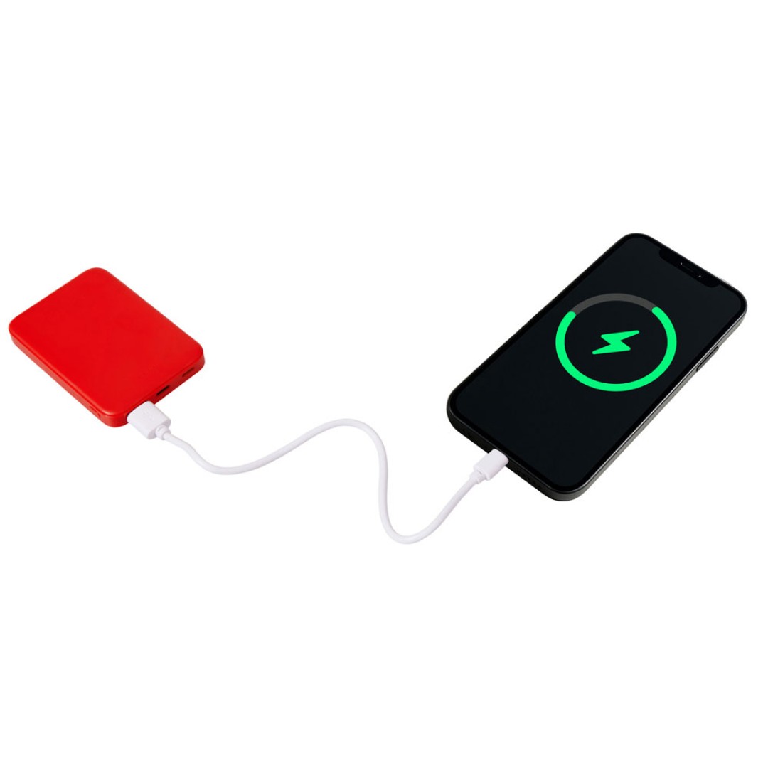 Внешний аккумулятор «Simp», 5000 мАч, красный